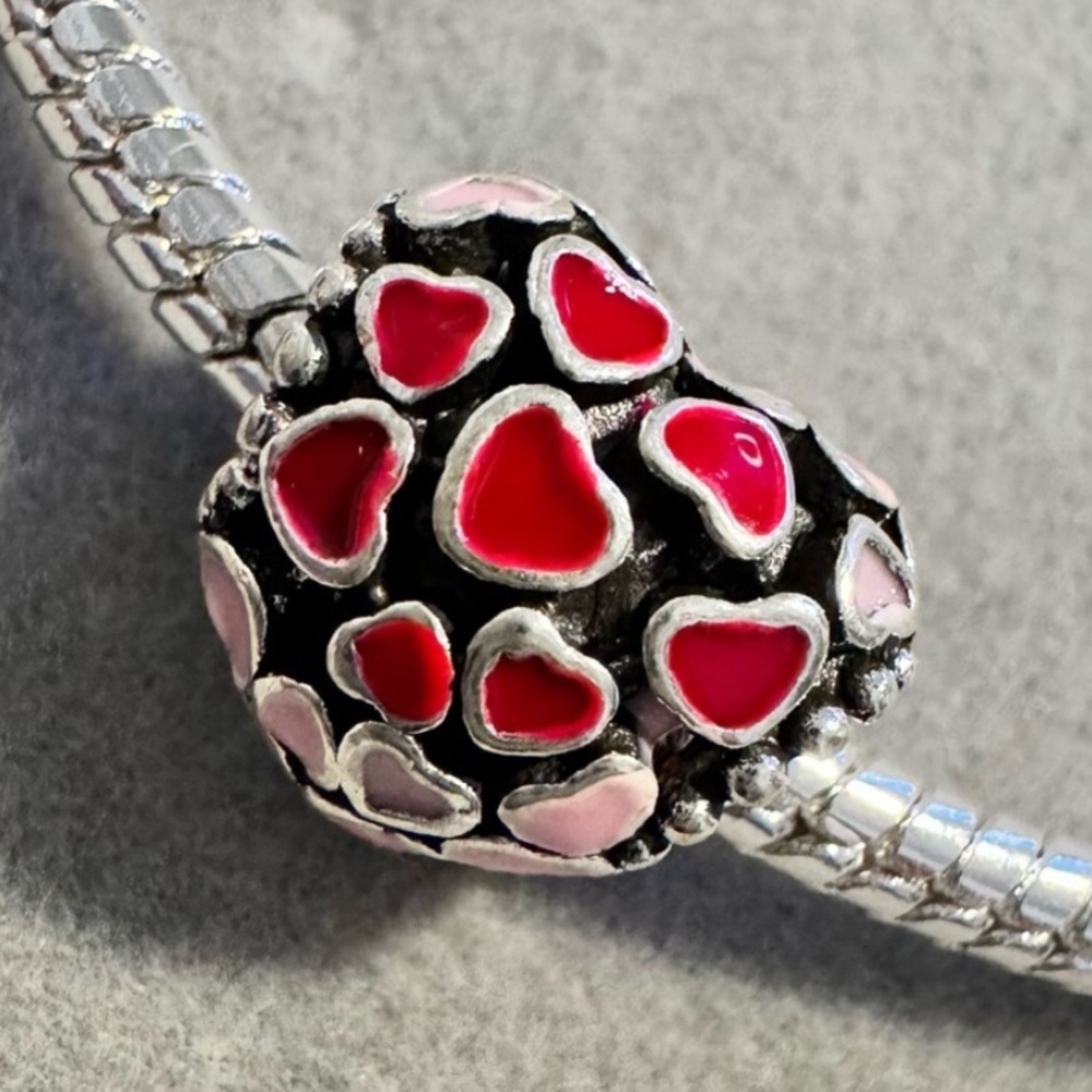 Heart Spacer Charm - fits PANDORA